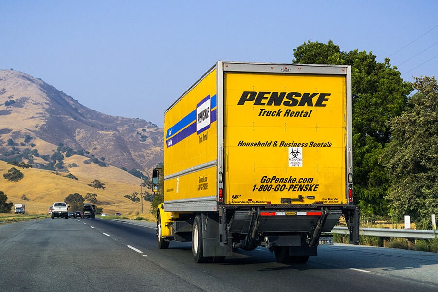 truck on highway 